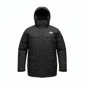 The North Face HyVent Insulated Parka Jacket Black Hooded Winter Coat  Size XL